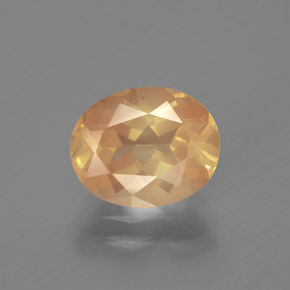 Labradorite andésine Champagne naturelle Coupe ovale, 2.70 ct, Transparent