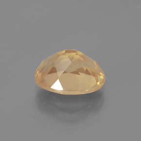 Labradorite andésine Champagne naturelle Coupe ovale, 2.70 ct, Transparent