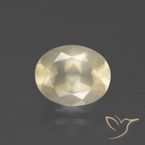 2.58ct Naturel Crème Labradorite andésine, ovale, Transparent