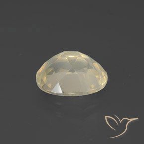 Labradorite andésine Crème naturelle ovale, 2.58 ct, Transparent