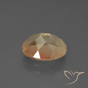 Labradorite andésine Doré pêche léger naturelle ovale, 2.61 ct, Transparent