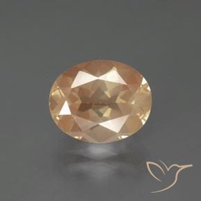 2.73ct Naturel Orange-doré Labradorite andésine, ovale, Transparent