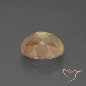 Labradorite andésine Orange-doré naturelle ovale, 2.73 ct, Transparent