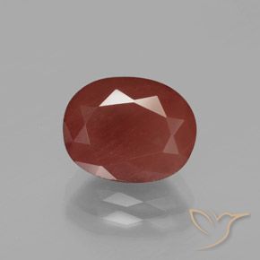2.88ct Naturel Rouge-orange Labradorite andésine, ovale, Translucide