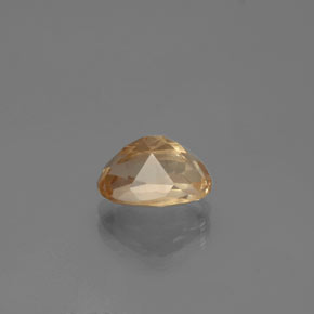 Andésine labradorite doré naturelle coupe ovale, 2,10 ct, transparent