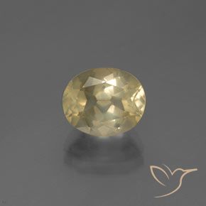 2.72ct Naturel Doré léger Labradorite andésine, ovale, Transparent