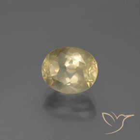 Labradorite andésine Doré léger naturelle ovale, 2.72 ct, Transparent