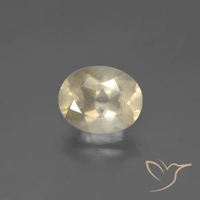 2.41ct Naturel Crème Labradorite andésine, ovale, Transparent
