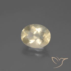 Labradorite andésine Doré léger naturelle ovale, 2.46 ct, Transparent