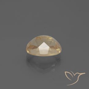 Labradorite andésine Doré pêche léger naturelle ovale, 2.83 ct, Transparent