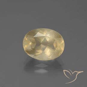 3.44ct Naturel Crème Labradorite andésine, ovale, Transparent