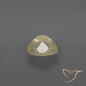 Labradorite andésine Jaune clair naturelle ovale, 2.01 ct, Transparent