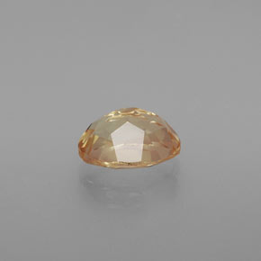 Andésine labradorite doré naturelle coupe ovale, 1,91 ct, transparent