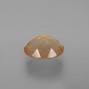 Andésine labradorite doré naturelle coupe ovale, 2,90 ct, transparent