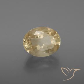 Labradorite andésine Crème naturelle ovale, 3.28 ct, Transparent