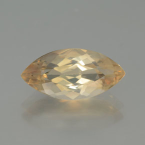 Andésine labradorite orange naturelle marquise, 2,18 ct, transparent