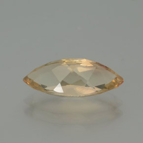 Andésine labradorite orange naturelle marquise, 2,18 ct, transparent