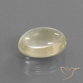 Labradorite andésine Crème naturelle ovale, 10.97 ct, Transparent