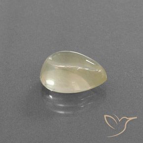 Labradorite andésine Crème naturelle En forme de poire, 5.25 ct, Transparent