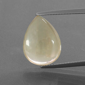Andésine labradorite or naturelle en forme de poire, 8,93 ct, transparent