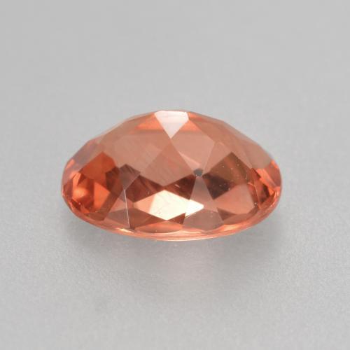 Andésine labradorite rouge naturelle coupe ovale, 0,72 ct, VVS-VS