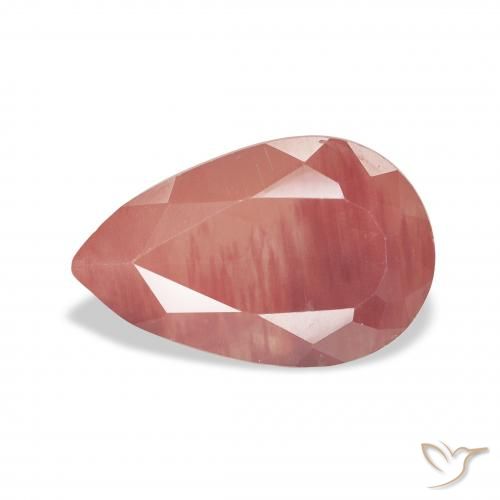 2.60ct Naturel Rouge moyen Labradorite andésine, En forme de poire, Transparent