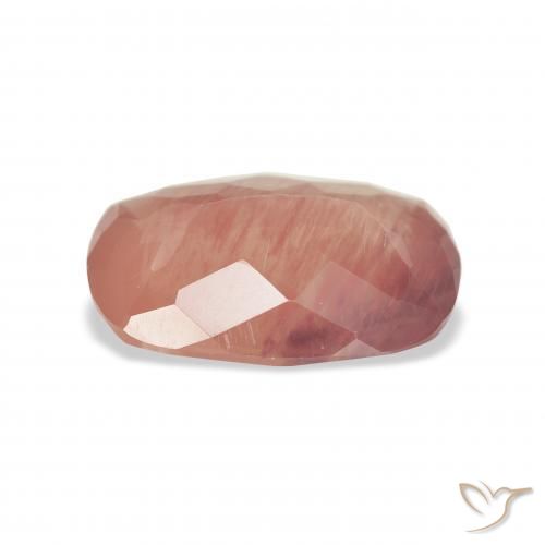 Labradorite andésine Rouge moyen naturelle Coussin, 4.45 ct, Transparent
