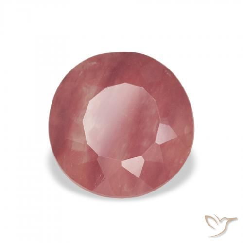 Labradorite andésine Rose orangé naturelle Tour, 1.63 ct, Transparent
