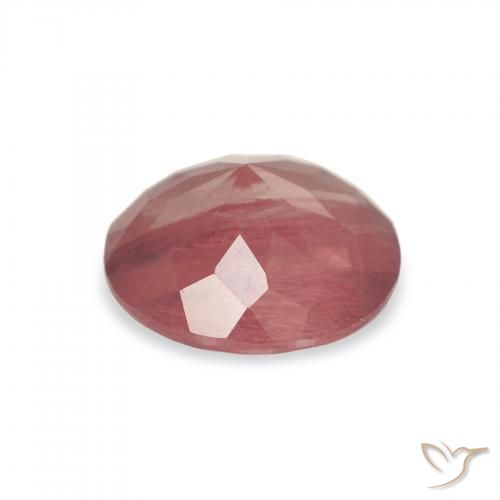 Labradorite andésine Rose orangé naturelle Tour, 1.63 ct, Transparent