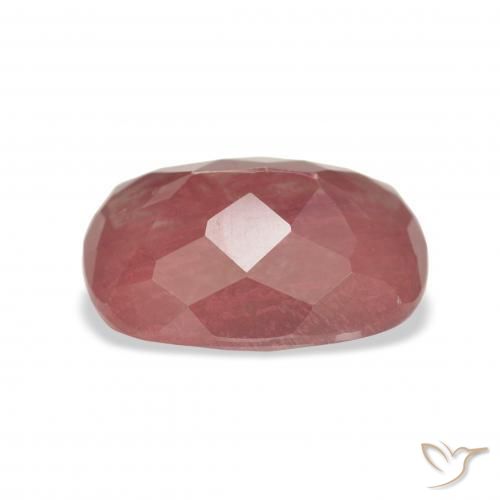 Labradorite andésine Rose foncé naturelle Coussin, 4.08 ct, Transparent