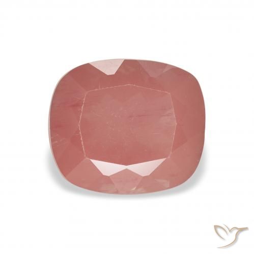 2.37ct Naturel Rose moyen Labradorite andésine, Coussin, Transparent