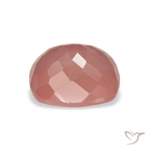 Labradorite andésine Rose moyen naturelle Coussin, 2.37 ct, Transparent