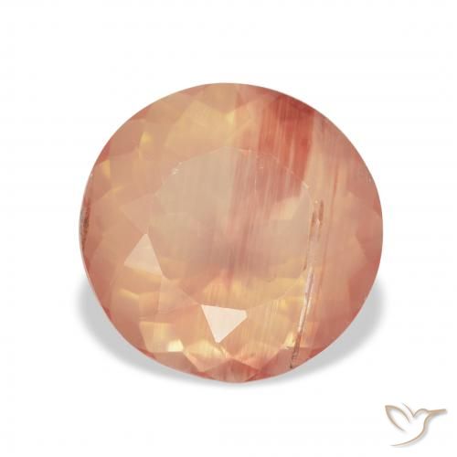 3.65ct Naturel Orange clair Labradorite andésine, Tour, Transparent