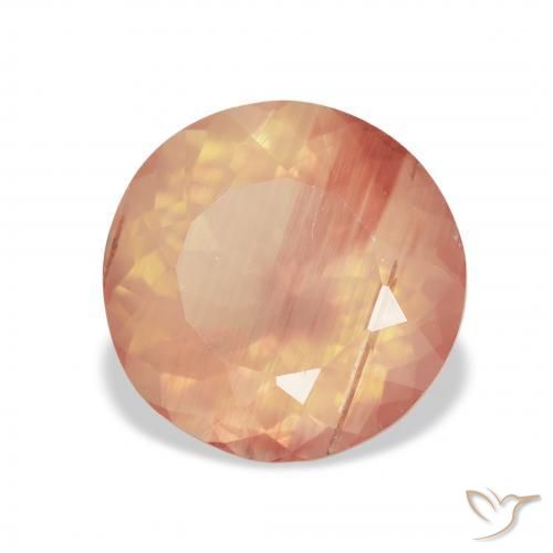Labradorite andésine Orange clair naturelle Tour, 3.65 ct, Transparent