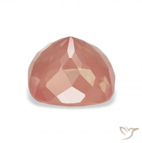 Labradorite andésine Rose moyen naturelle Coussin, 2.60 ct, Transparent
