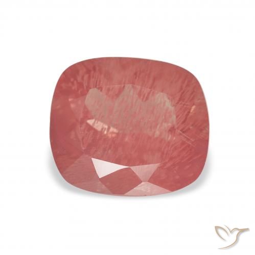 2.05ct Naturel Rouge blush Labradorite andésine, Coussin, Transparent