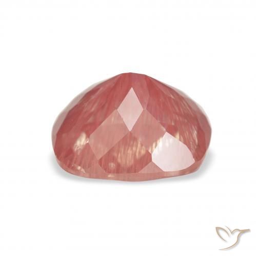 Labradorite andésine Rouge blush naturelle Coussin, 2.05 ct, Transparent