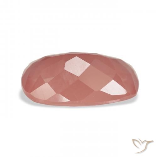 Labradorite andésine Rouge moyen naturelle Coussin, 5.52 ct, Transparent