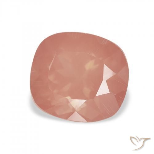 Labradorite andésine Rose moyen naturelle Coussin, 2.32 ct, Transparent