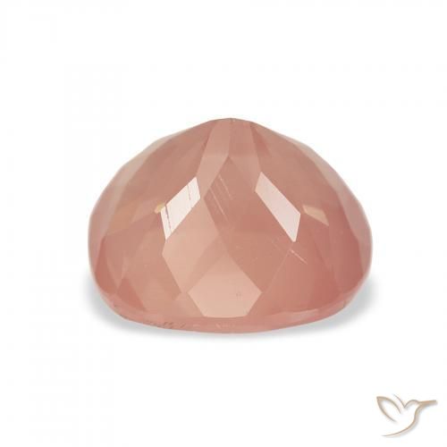 Labradorite andésine Rose moyen naturelle Coussin, 2.32 ct, Transparent