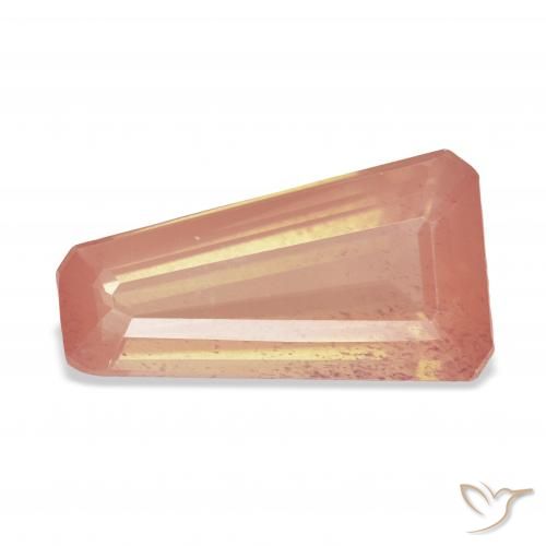 6.74ct Naturel Orange rougeâtre Labradorite andésine, Fantaisie, Transparent