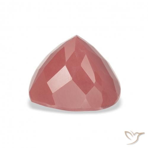 Labradorite andésine Rose orangé naturelle En forme de poire, 3.32 ct, Translucide