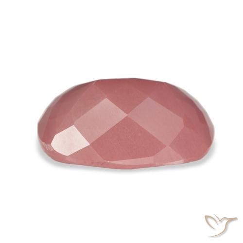 Labradorite andésine Rose moyen naturelle Coussin, 6.03 ct, Translucide