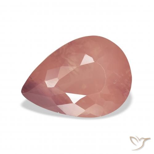 5.06ct Naturel Rose Labradorite andésine, En forme de poire, Transparent