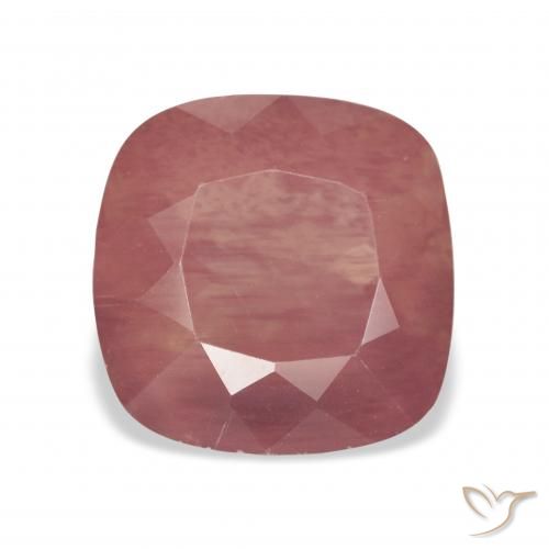 4.63ct Naturel Rouge moyen Labradorite andésine, Coussin, Transparent