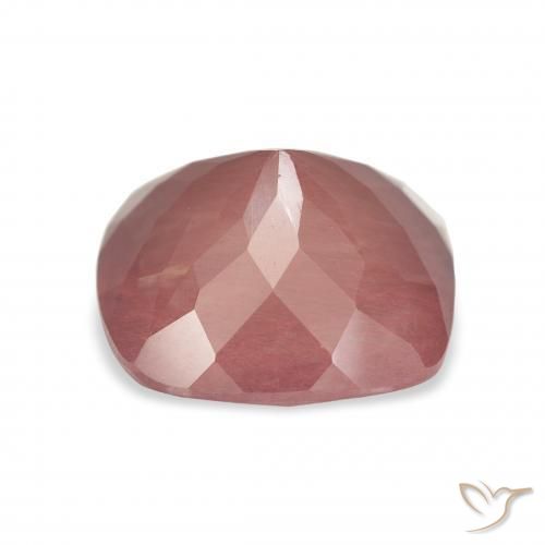 Labradorite andésine Rouge moyen naturelle Coussin, 4.63 ct, Transparent