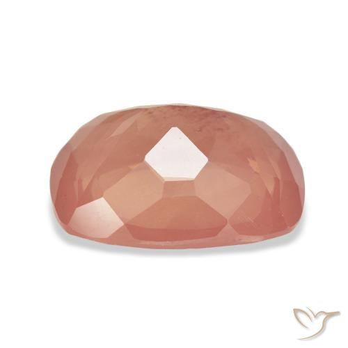 Labradorite andésine Pourpre rougeâtre léger naturelle Coussin, 10.14 ct, Transparent