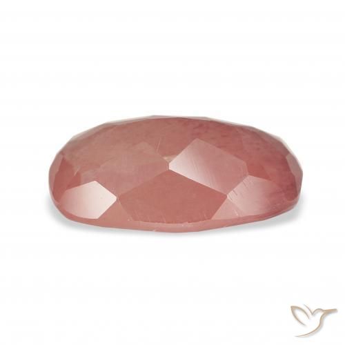 Labradorite andésine Rouge moyen naturelle Coussin, 2.96 ct, Transparent