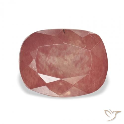 3.23ct Naturel Rouge moyen Labradorite andésine, Coussin, Transparent