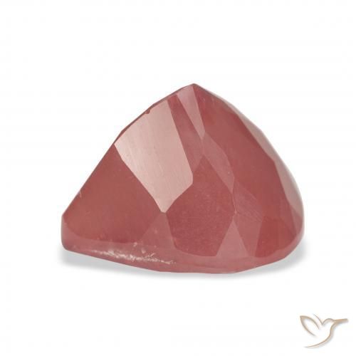 Labradorite andésine Rouge moyen naturelle En forme de poire, 4.57 ct, Translucide